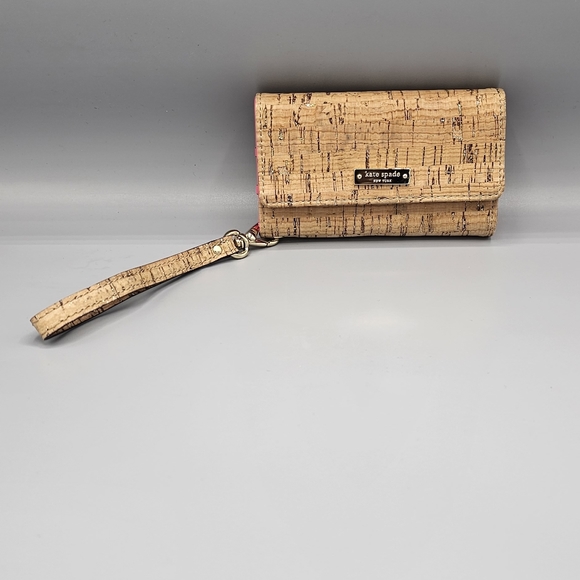 EUC Kate Spade Cork Wallet Wristlet - Picture 3 of 6